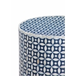 Attic Blue Accent Table in Engineered wood and Bone