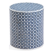 Attic Blue Accent Table in Engineered wood and Bone