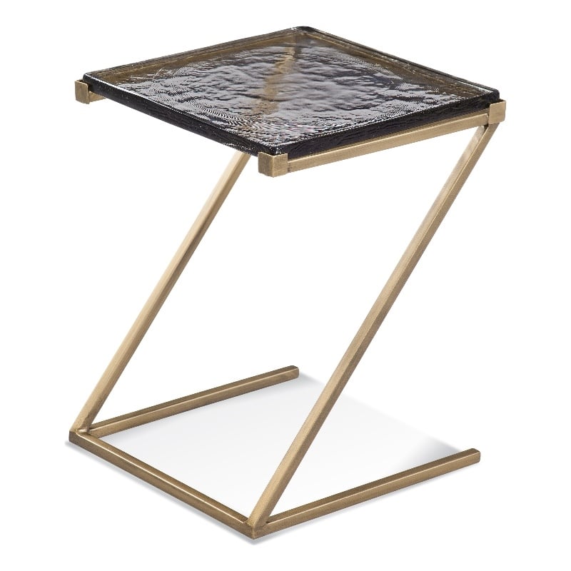 Corina Cast Glass Scatter Table in Gold