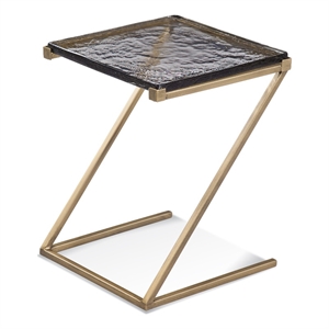 Corina Cast Glass Scatter Table in Gold