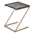 Corina Cast Glass Scatter Table in Gold