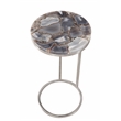 McCoy Accent Table in Metal and Gray Agate