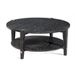 Whitfield Round Cocktail Table in Black Wood