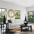 Whitfield Round Cocktail Table in Black Wood
