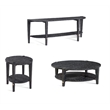 Whitfield Round Cocktail Table in Black Wood