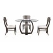 Kellan Wood and Glass Dining Table in Gray