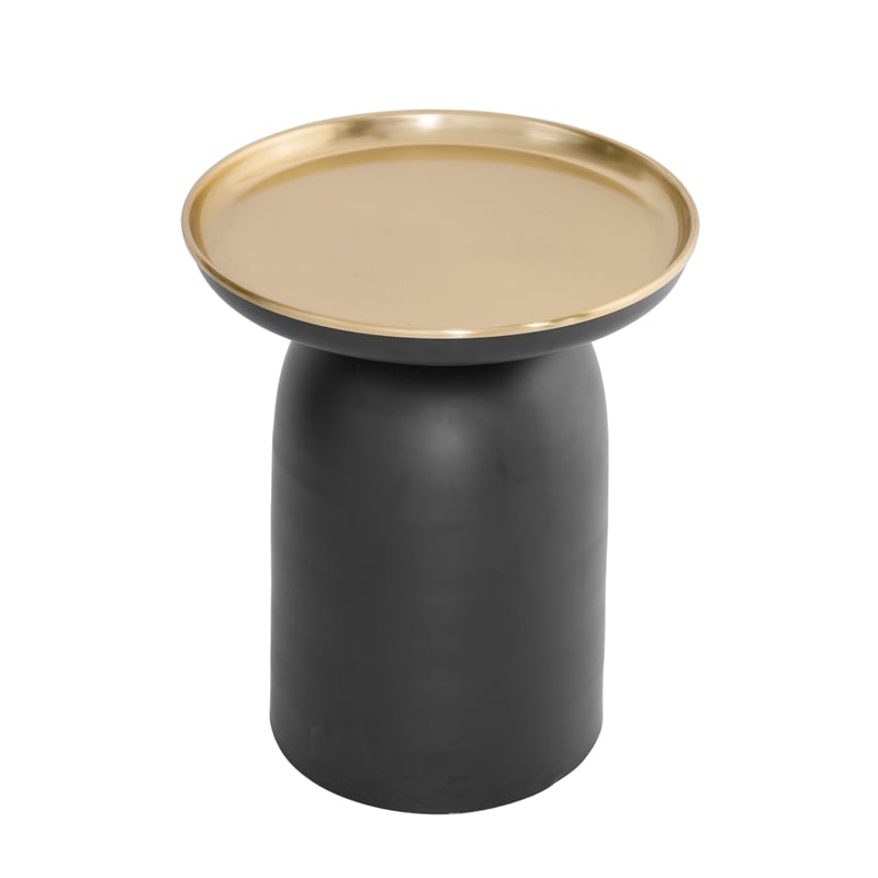 leta  metal scatter table in black