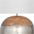 Brock Wood and Metal Table Lamp in Brown
