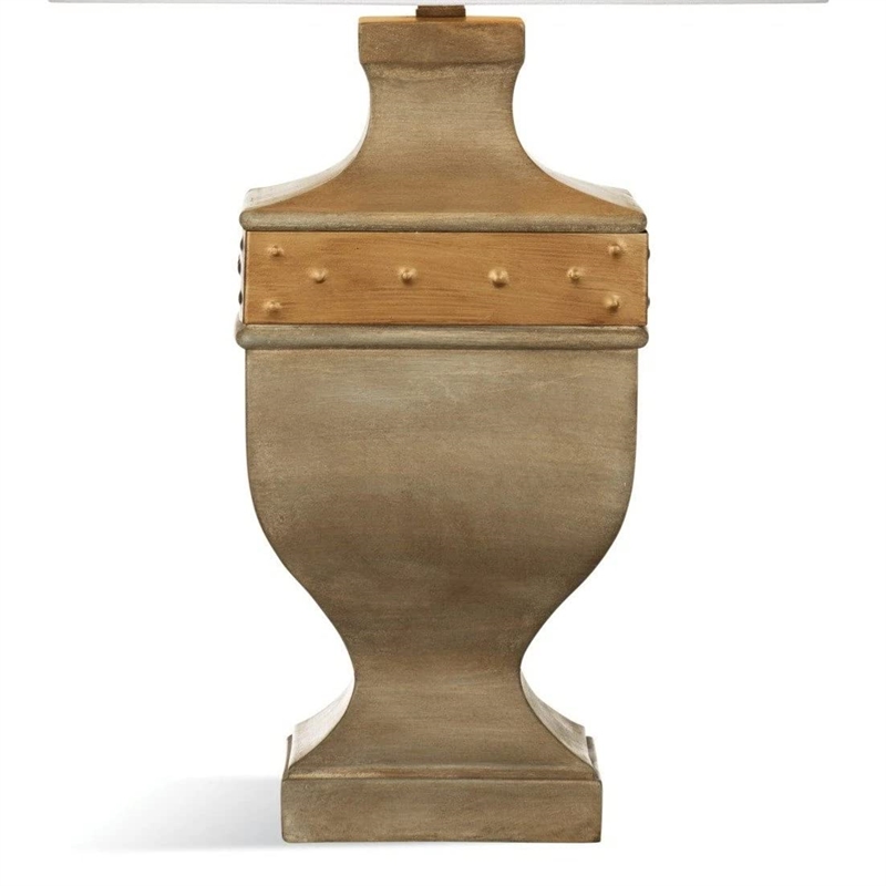 Bowery Resin Table Lamp in Tan