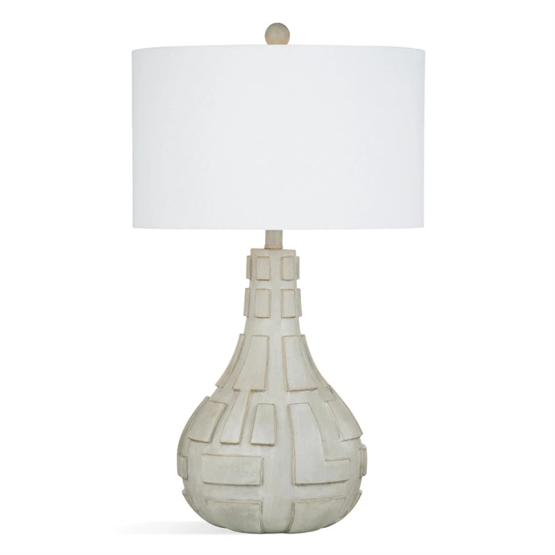 Satule Concrete and Metal Table Lamp in Gray