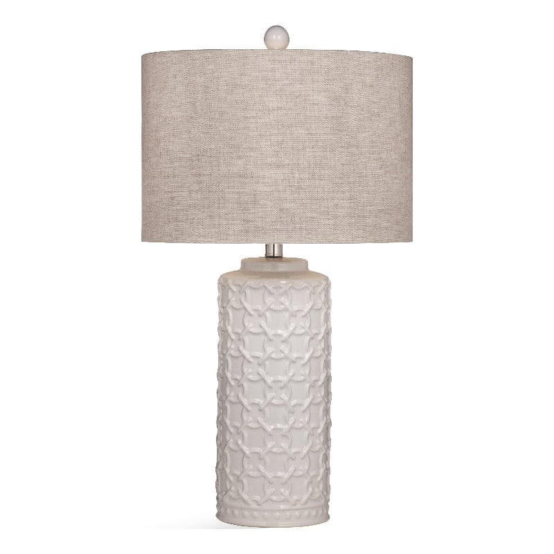 Marina Table Lamp in White Ceramic
