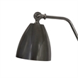 Bassett Mirror Shine Metal Desk Lamp with Iron Shade in Black Nickel