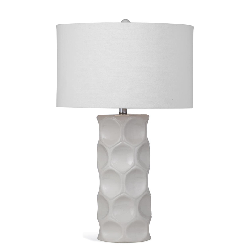 Cassidy Table Lamp in White Ceramic