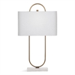 Mabel Metal and Marble Table Lamp in Gold
