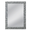 Henn Wall Mirror in Gray and Black Resin