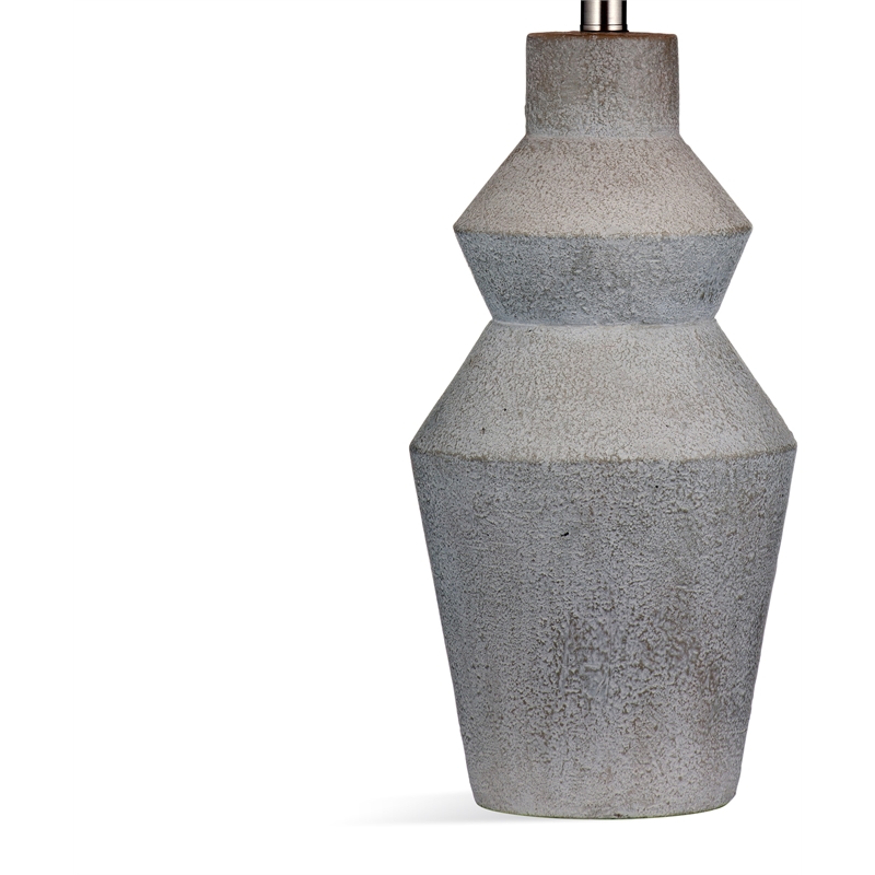 Roster Table Lamp in Gray Cement Stone