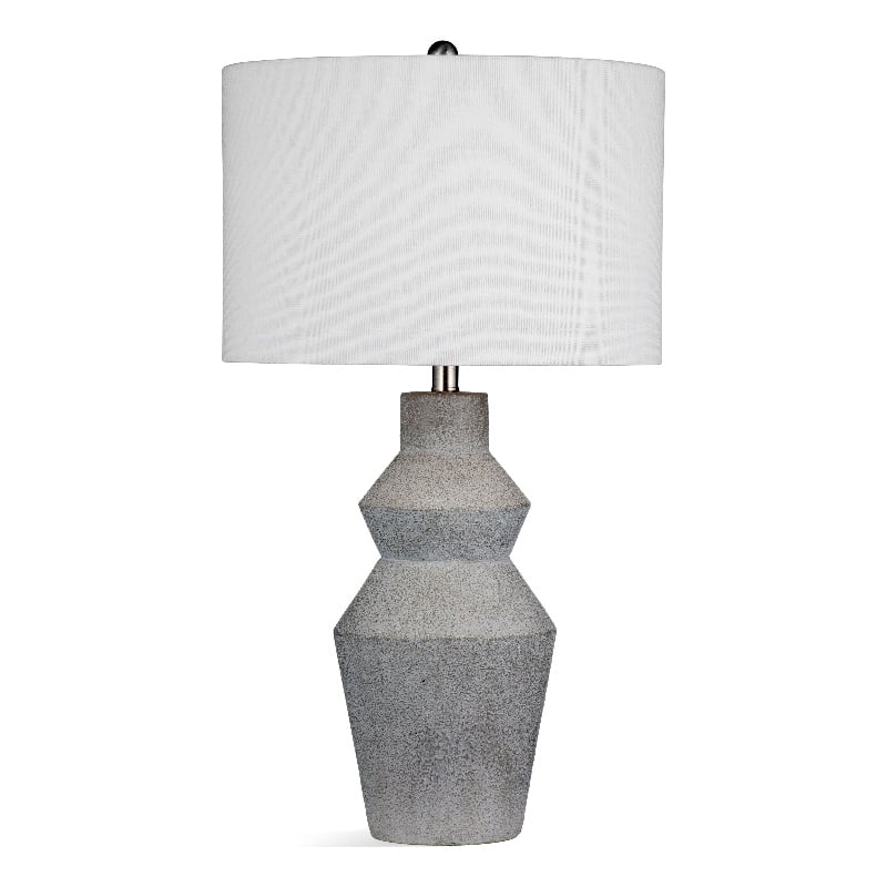 Roster Table Lamp in Gray Cement Stone