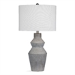 Roster Table Lamp in Gray Cement Stone