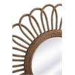 Naples Wall Mirror in Brown Engineered Wood and Rope