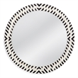 Joey Wall Mirror in Black Resin and Bone