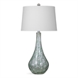Bassett Mirror Berry Table Lamp in Green Glass