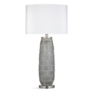 DePau Table Lamp in Gray Glass