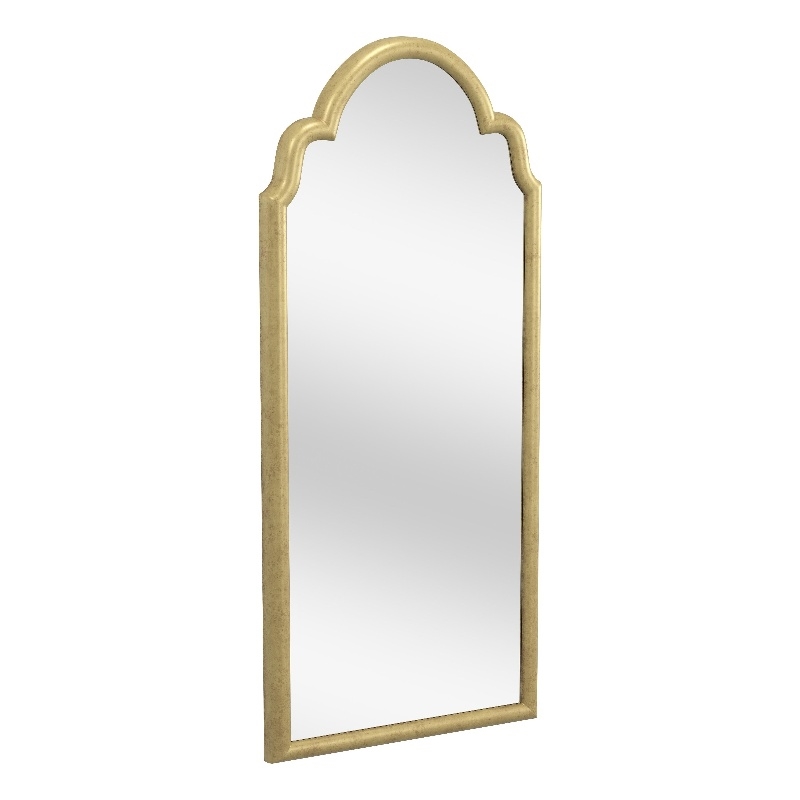 Amelle Wall Mirror in Gold Engineered Wood