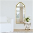 Amelle Wall Mirror in Gold Engineered Wood