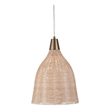 Elliott Pendant in Natural Brown Rattan