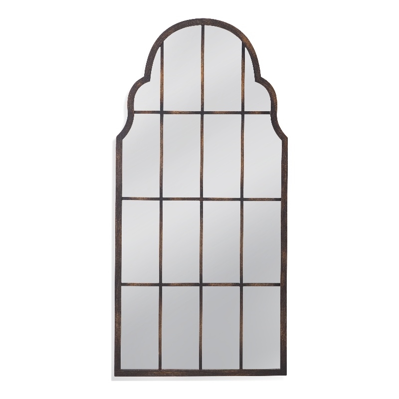Francisco Wall Mirror in Bronze Wood