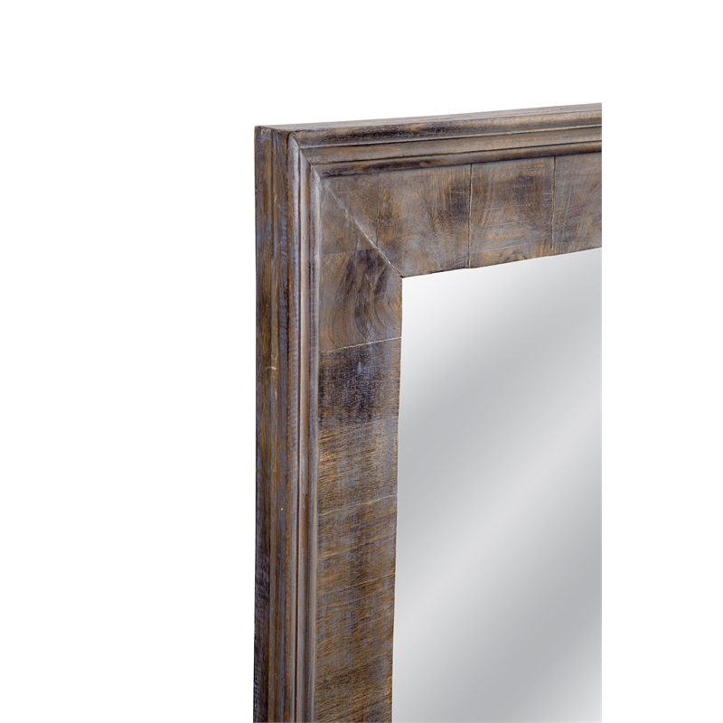 Zip Floor Mirror in Natural Engineered Wood