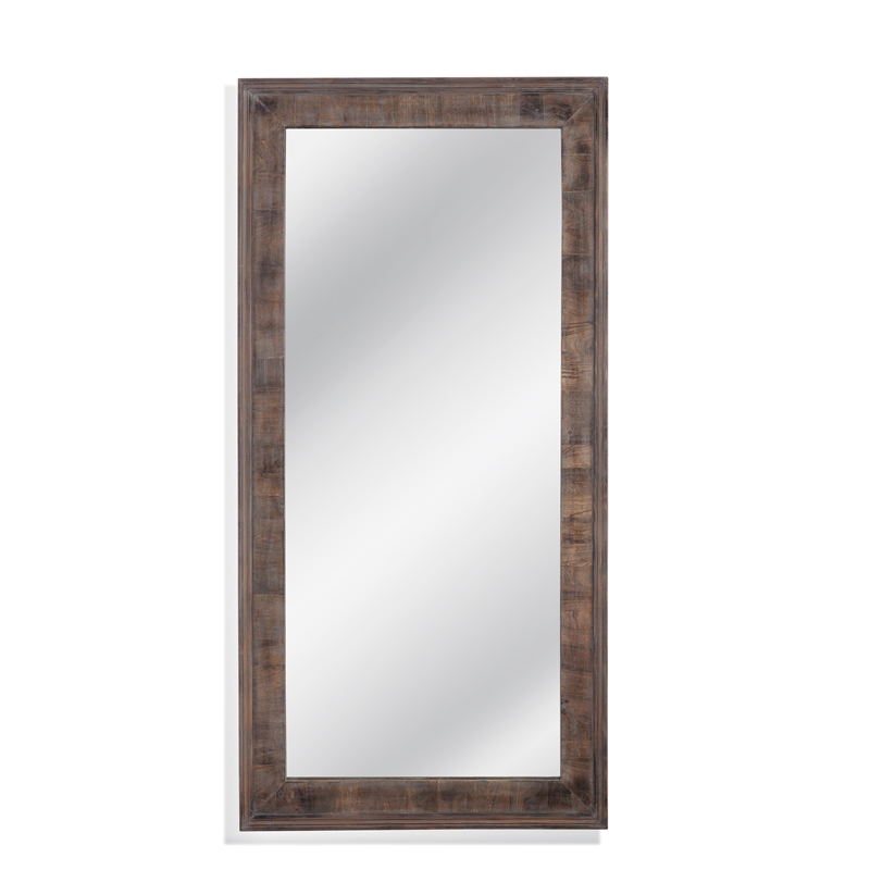 Zip Floor Mirror in Natural Engineered Wood