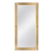 Agatha Leaner Mirror in Gold Finished Pine Wood Frame