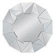 Gannon Wall Mirror in Clear Mirror Glass and Engineered Wood