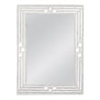 Epsilon Wall Mirror in White Engineered Wood