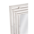 Epsilon Wall Mirror in White Engineered Wood