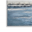 Soft Waves Canvas in White Frame on Gallery Wrapped Canvas Fabric