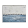 Soft Waves Canvas in White Frame on Gallery Wrapped Canvas Fabric