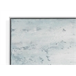 Landslide in White Framed Gallery Wrapped Canvas Fabric