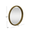 Sansee Wall Mirror in Brass Clad Engineered Wood