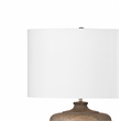 Rison Table Lamp in Natural Wood with Gray Highlights