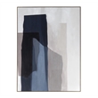 Salone Wall Art in Gold Framed Gallery Wrapped Canvas Fabric