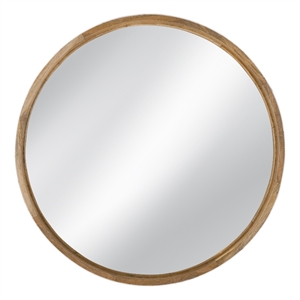 Changes Wall Mirror in Natural Wood and Bone Frame