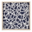 Selective Wall Art in Blue with Natural Blonde Wood Frame