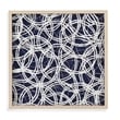 Selective Wall Art in Blue with Natural Blonde Wood Frame