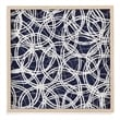 Selective Wall Art in Blue with Natural Blonde Wood Frame