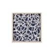 Selective Wall Art in Blue with Natural Blonde Wood Frame