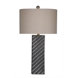 Gannex Table Lamp in Gray Cement Stone