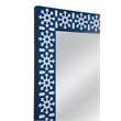 Kamal Floor Mirror in Blue and Ivory Bone and Resin