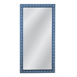 Kamal Floor Mirror in Blue and Ivory Bone and Resin